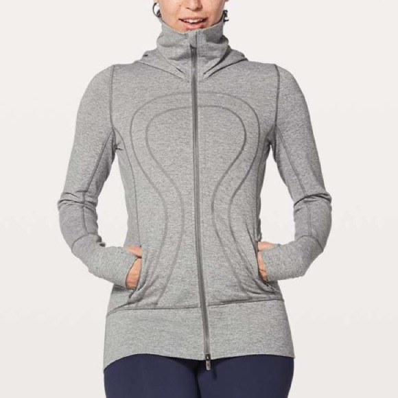 Lululemon Stride Jacket II Heathered Grey size 4 - Picture 2 of 10